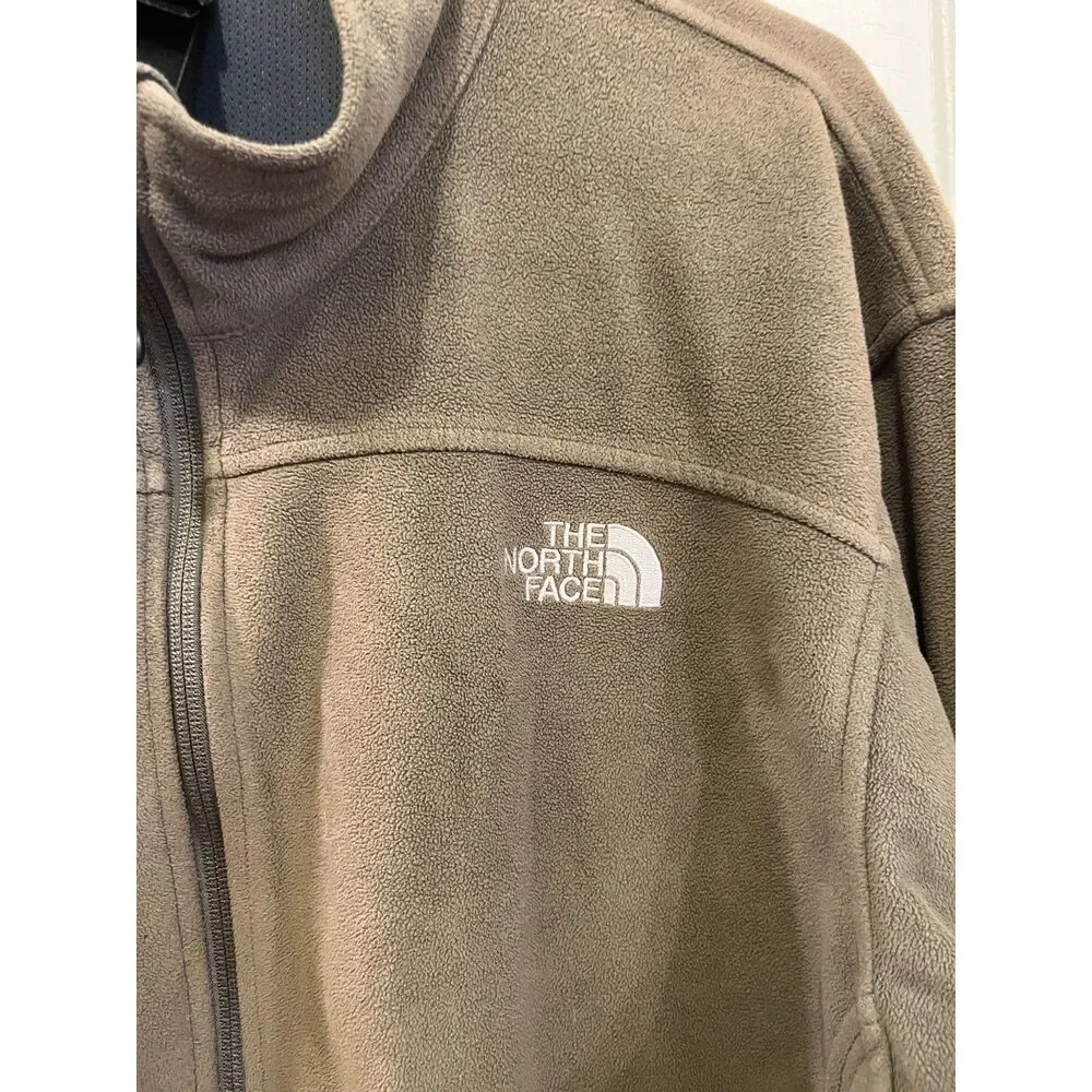 THE NORTH FACE Gray 1/4 Zip Outdoor Fleece Pullover Sweatshirt Top  Mens Size XL